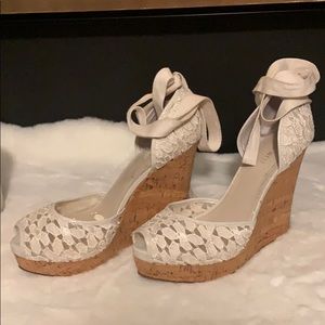 Cute Lace Wedge Sandals